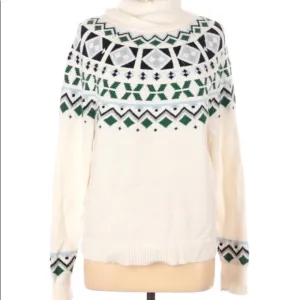 1901 SHRUNKEN FAIR ISLE TURTLENECK SWEATER M