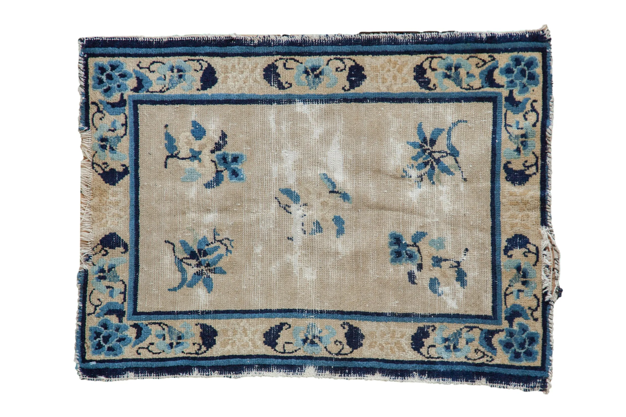 2x2.5 Antique Peking Square Rug Mat
