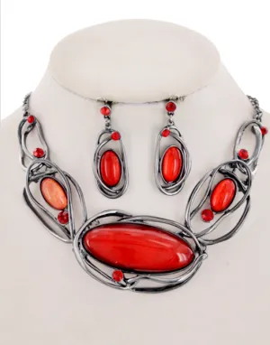 3 Color Ways - Fun Dimensional Necklace and Earring Sets