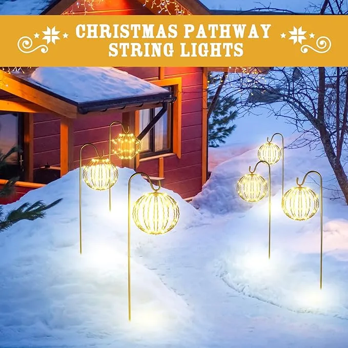3 Sphere Ball  Pathway Light (Warm White)