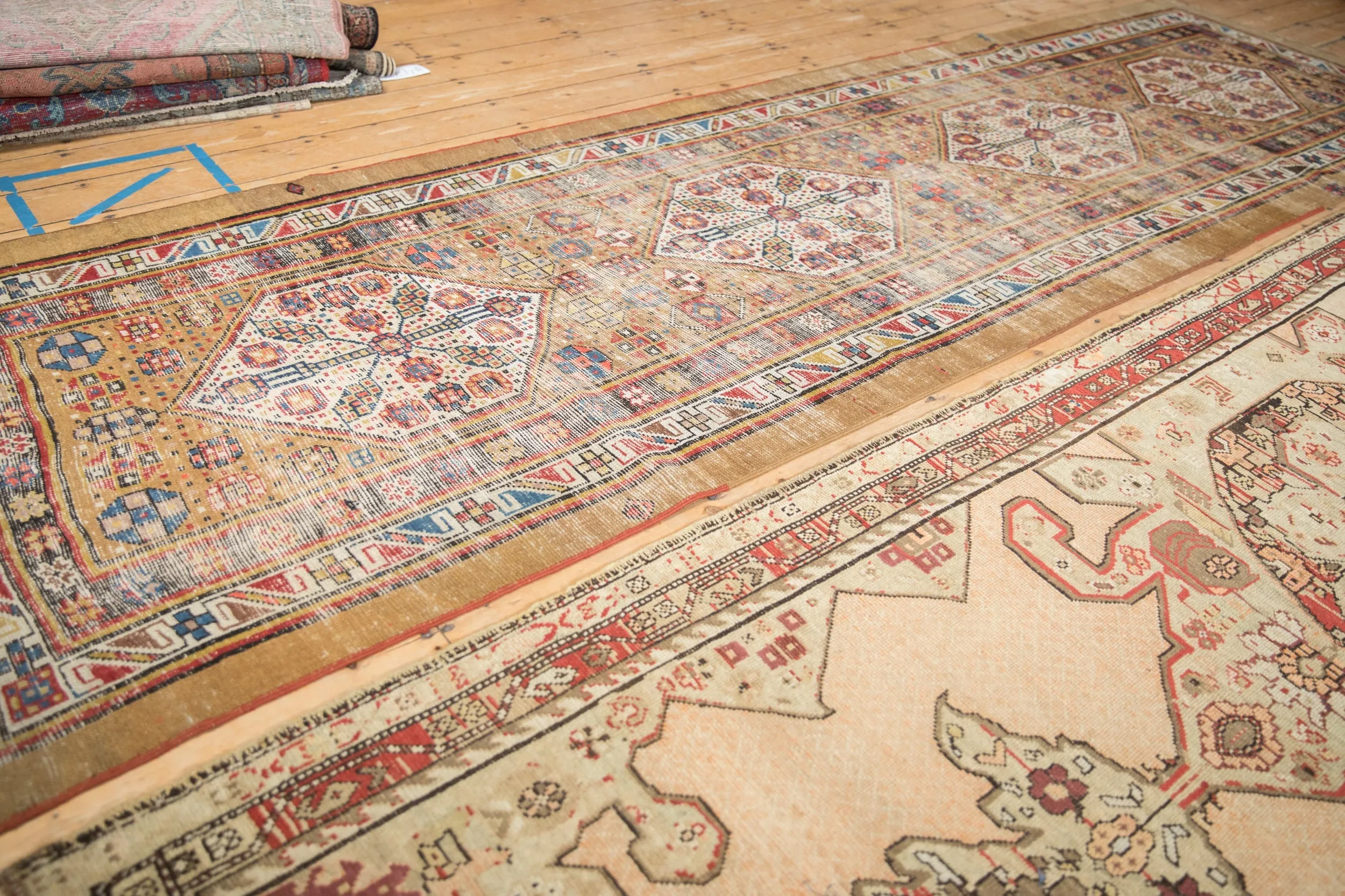 3.5x12 Antique Serab Rug Runner