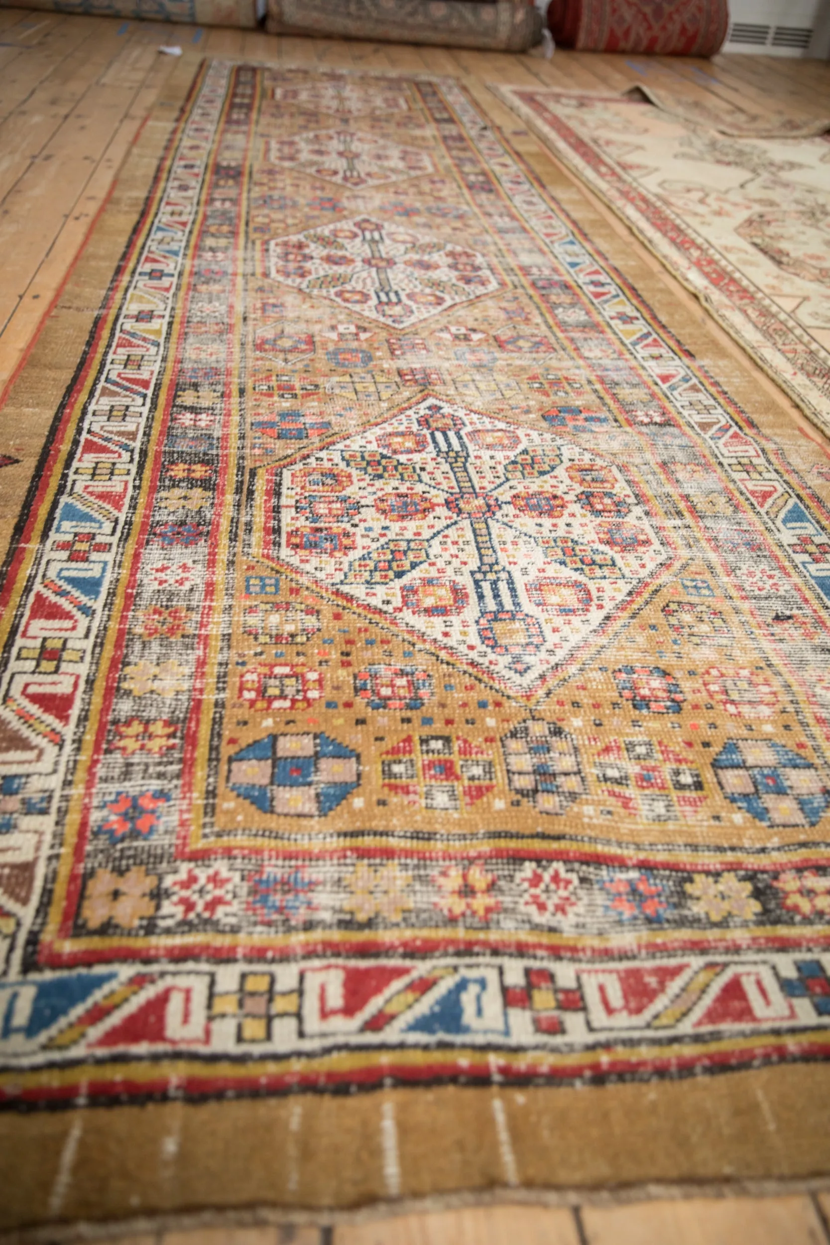 3.5x12 Antique Serab Rug Runner