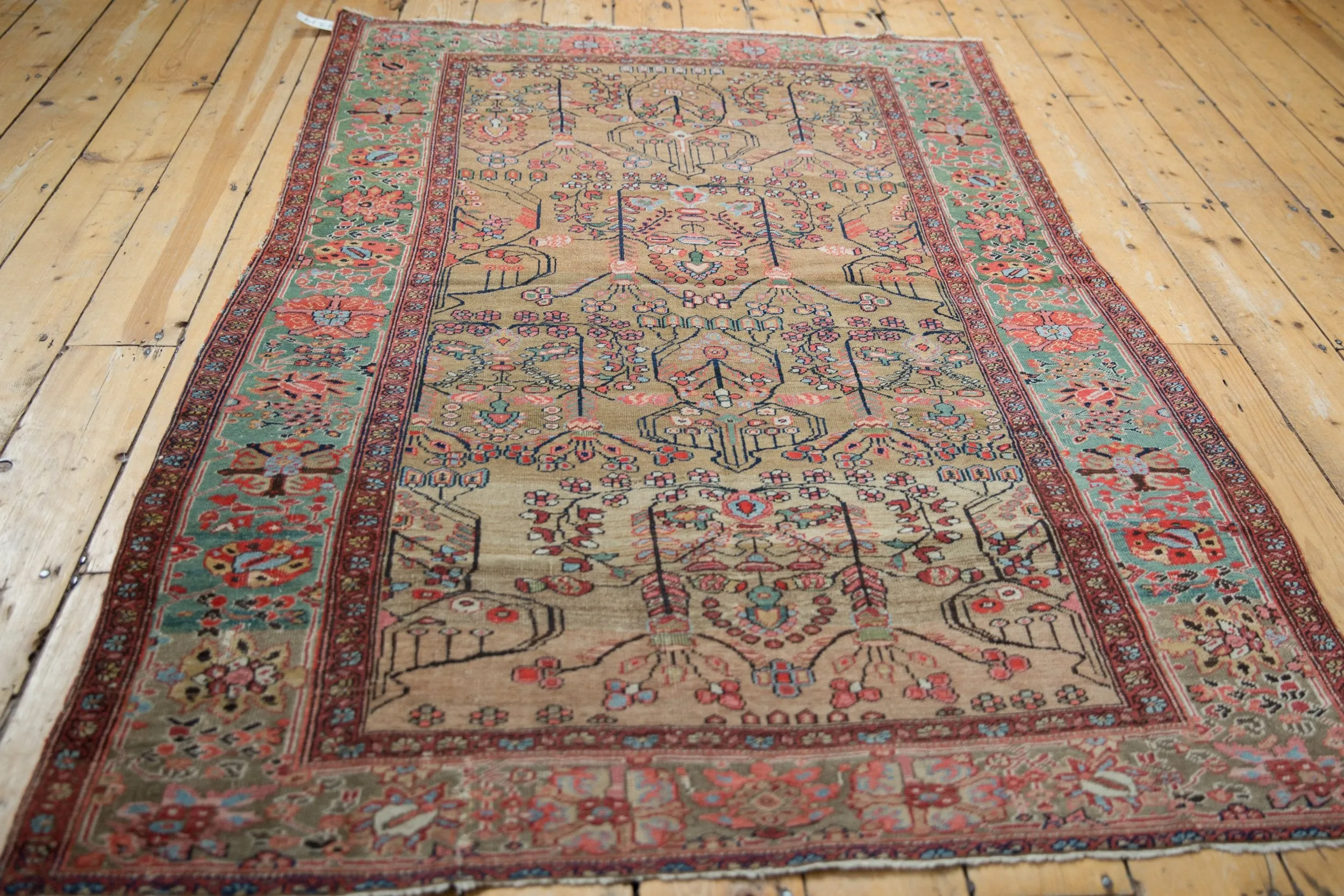 4x6.5 Antique Farahan Sarouk Rug