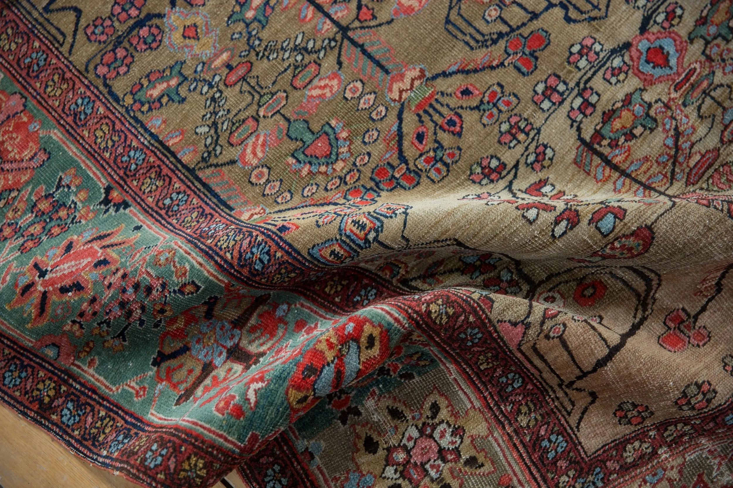 4x6.5 Antique Farahan Sarouk Rug