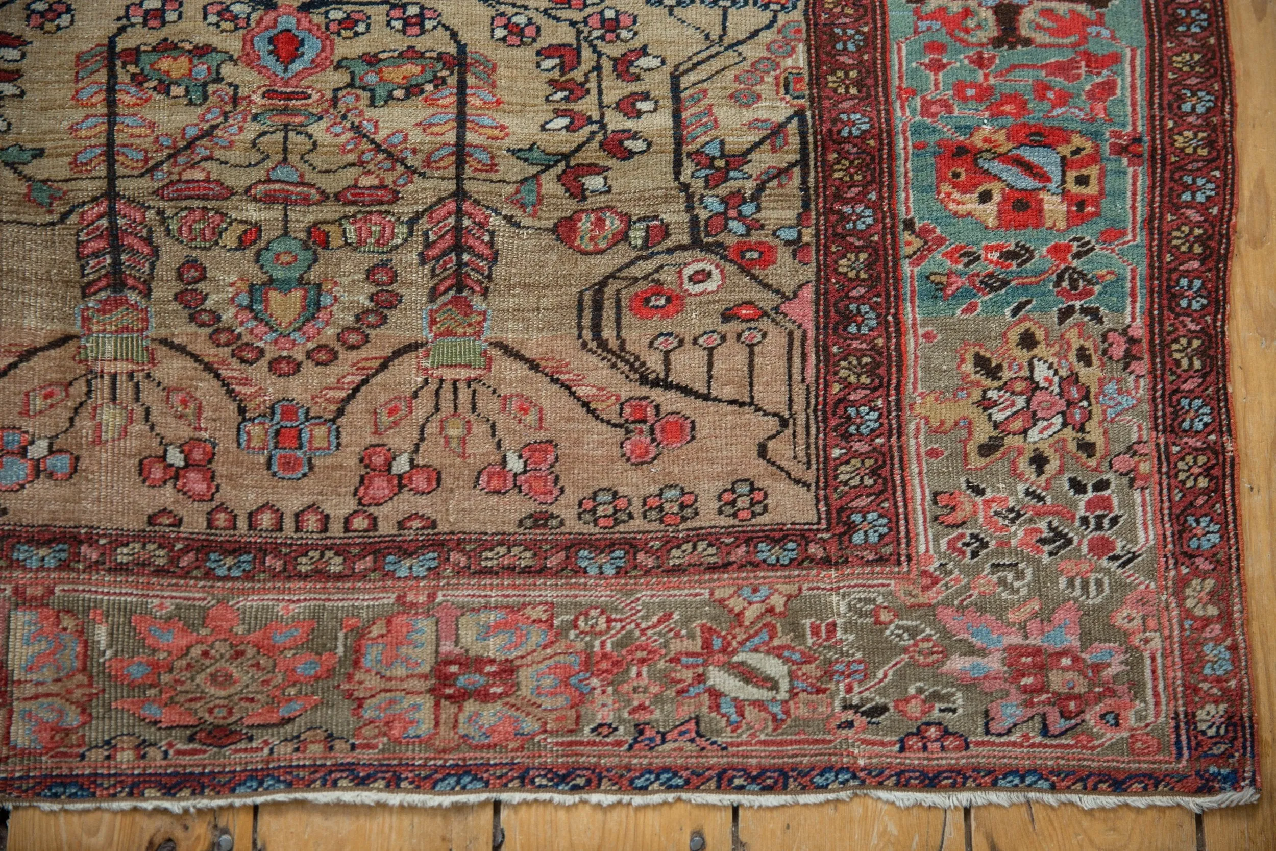 4x6.5 Antique Farahan Sarouk Rug