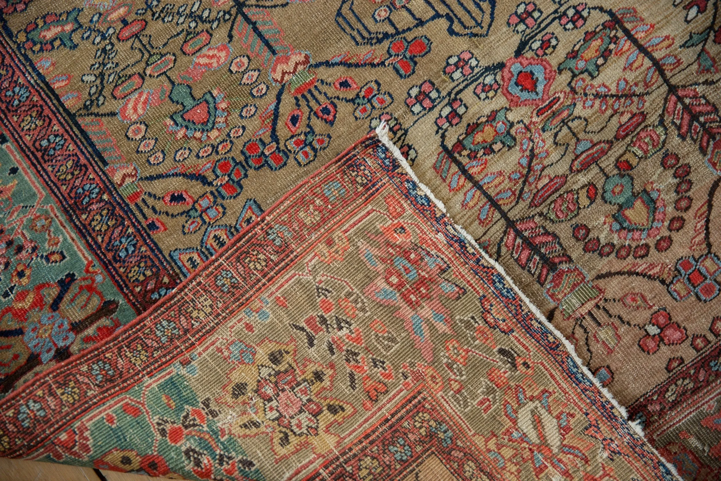 4x6.5 Antique Farahan Sarouk Rug