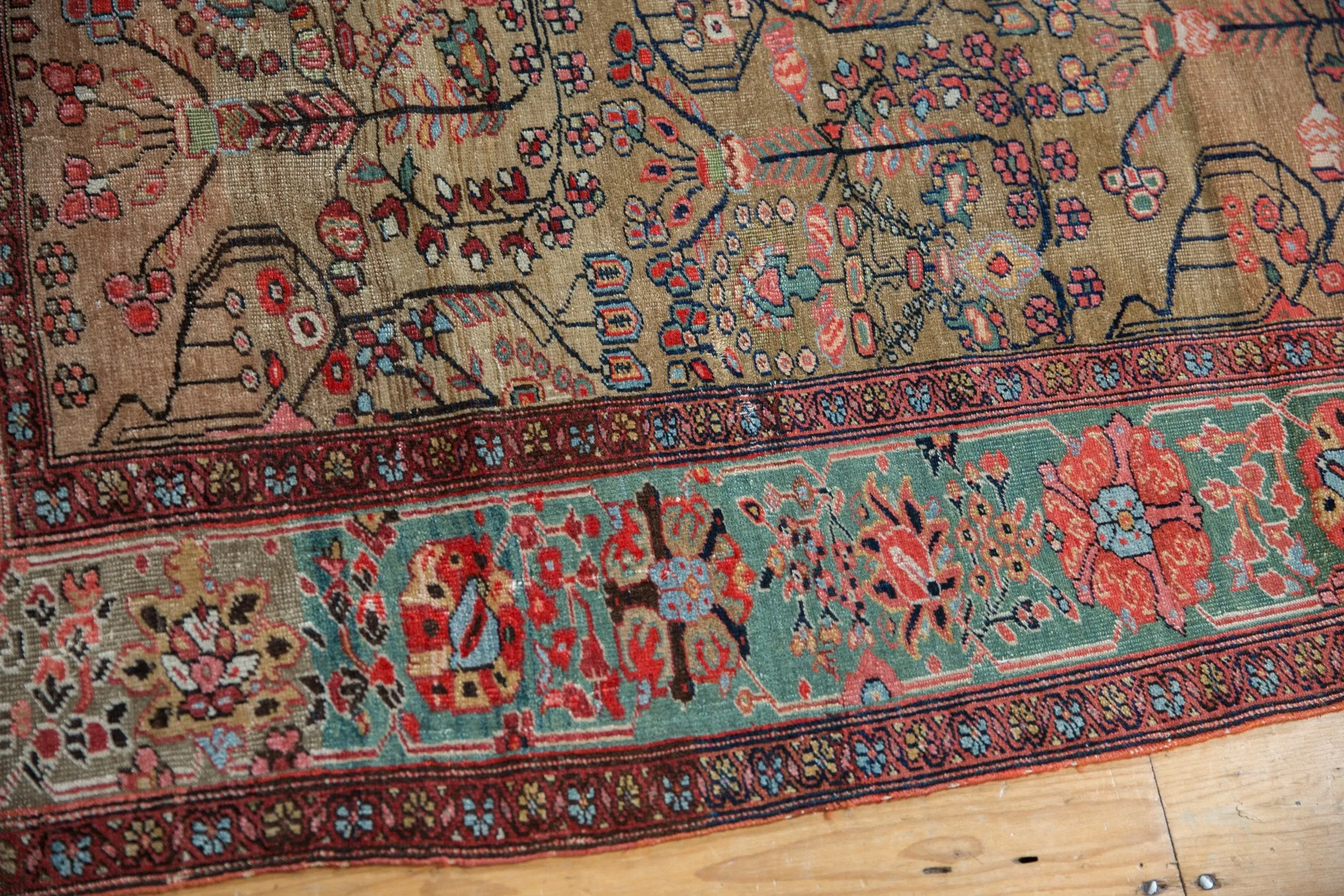 4x6.5 Antique Farahan Sarouk Rug