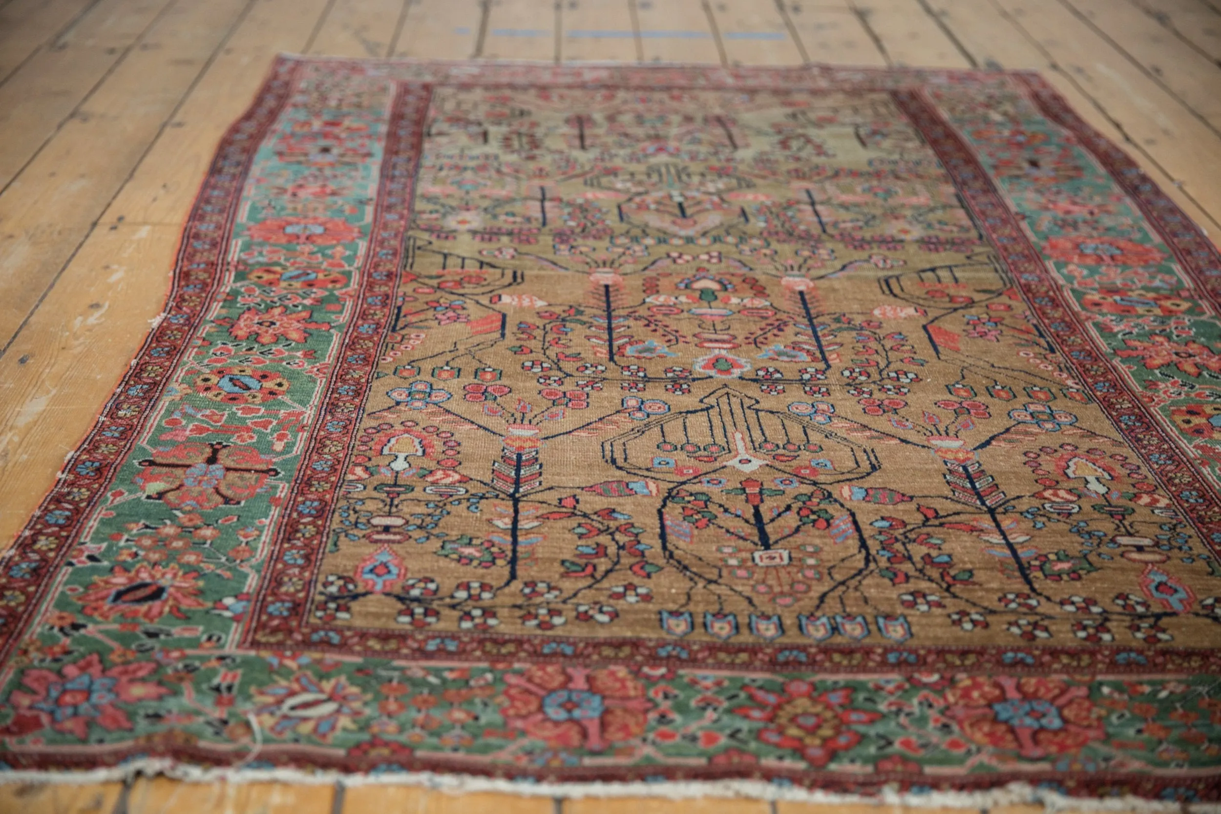 4x6.5 Antique Farahan Sarouk Rug