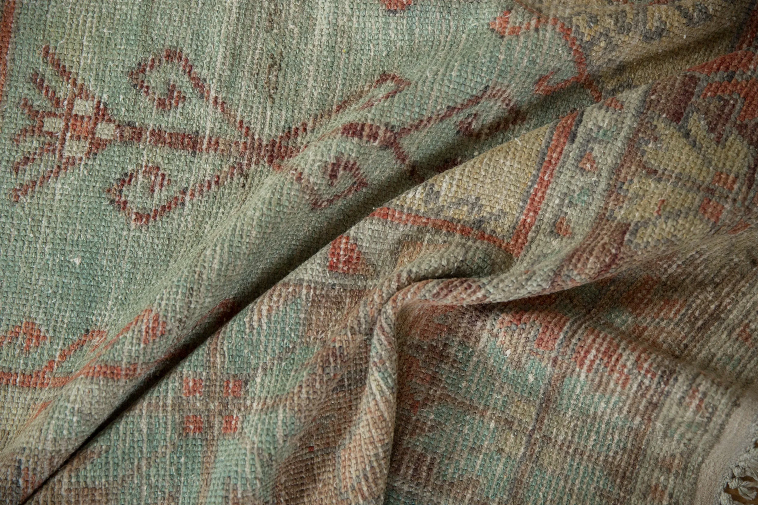 5.5x12 Vintage Distressed Oushak Rug Runner
