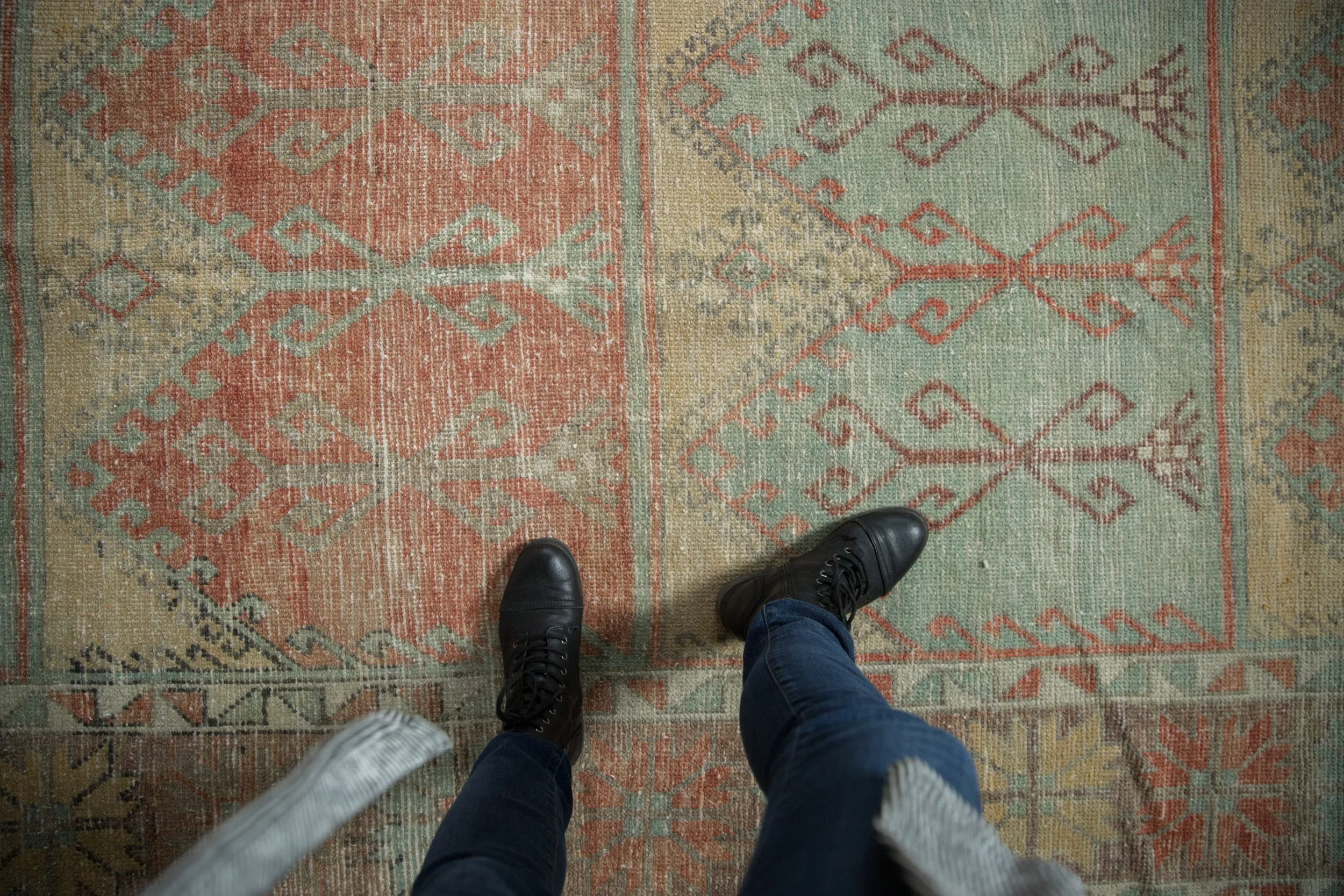 5.5x12 Vintage Distressed Oushak Rug Runner