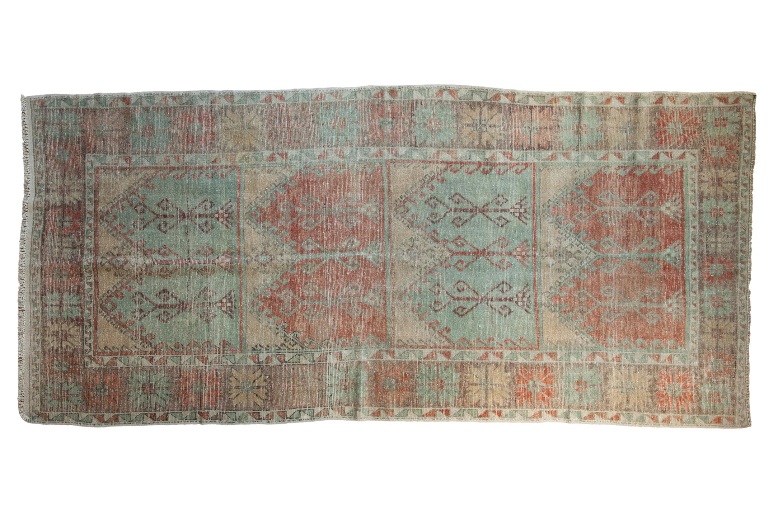 5.5x12 Vintage Distressed Oushak Rug Runner