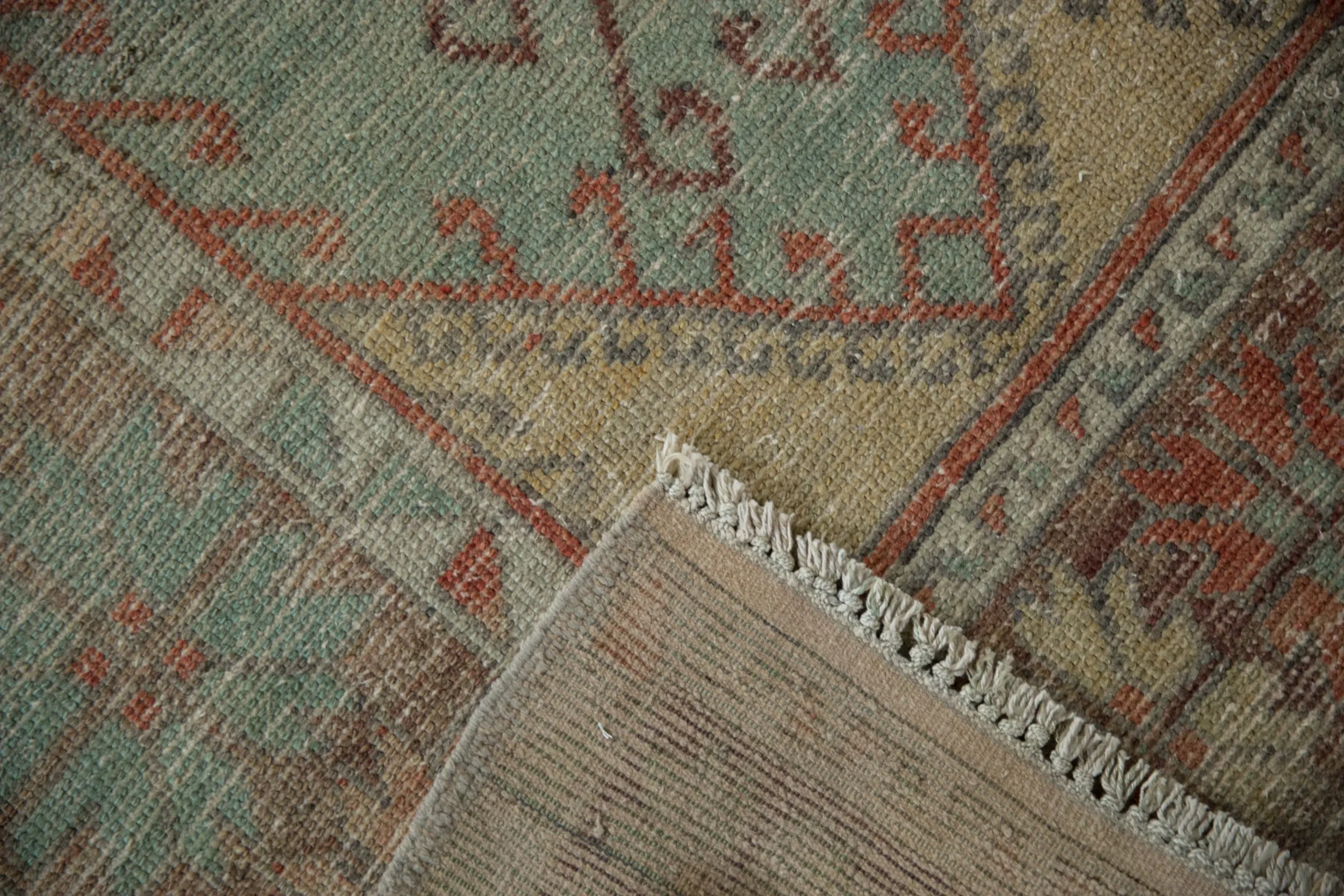 5.5x12 Vintage Distressed Oushak Rug Runner