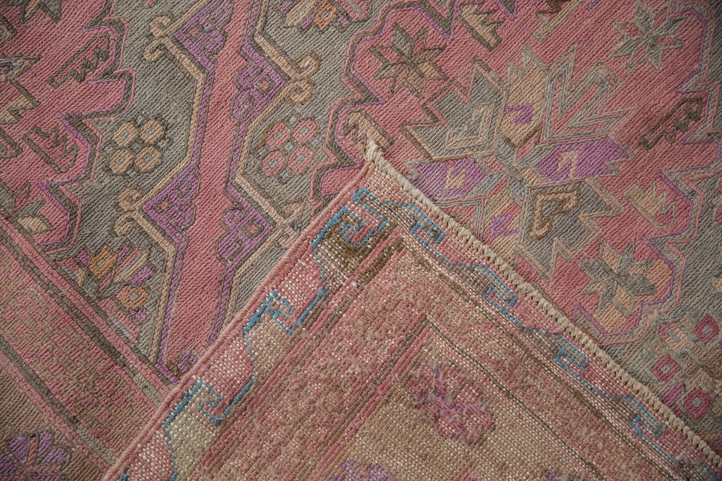 6.5x12.5 Vintage Distressed Soumac Rug Runner