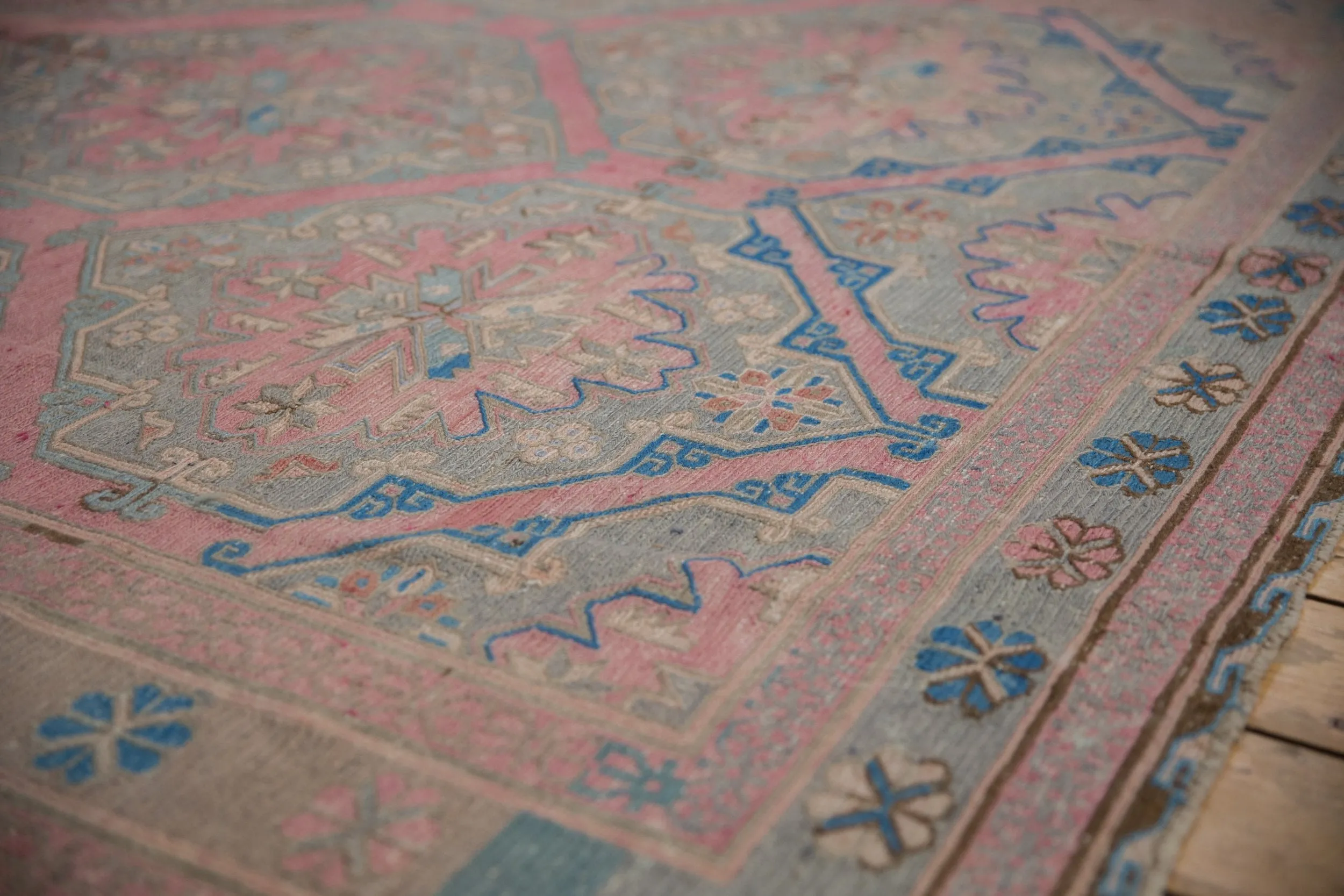 6.5x12.5 Vintage Distressed Soumac Rug Runner