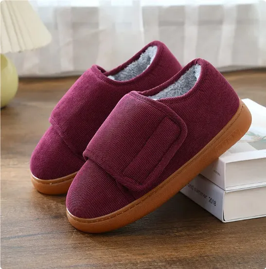 Andrea – Cozy Cotton Slippers with Easy Entry
