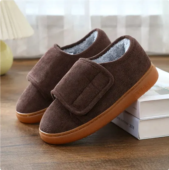 Andrea – Cozy Cotton Slippers with Easy Entry