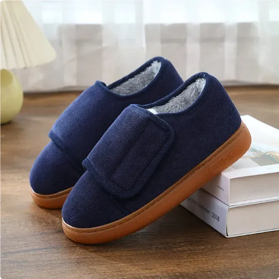Andrea – Cozy Cotton Slippers with Easy Entry