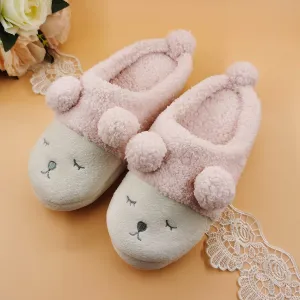 Animal Slippers Cute Sheep BB Cartoons indoor slippers ball couple warm shoes UGG Style