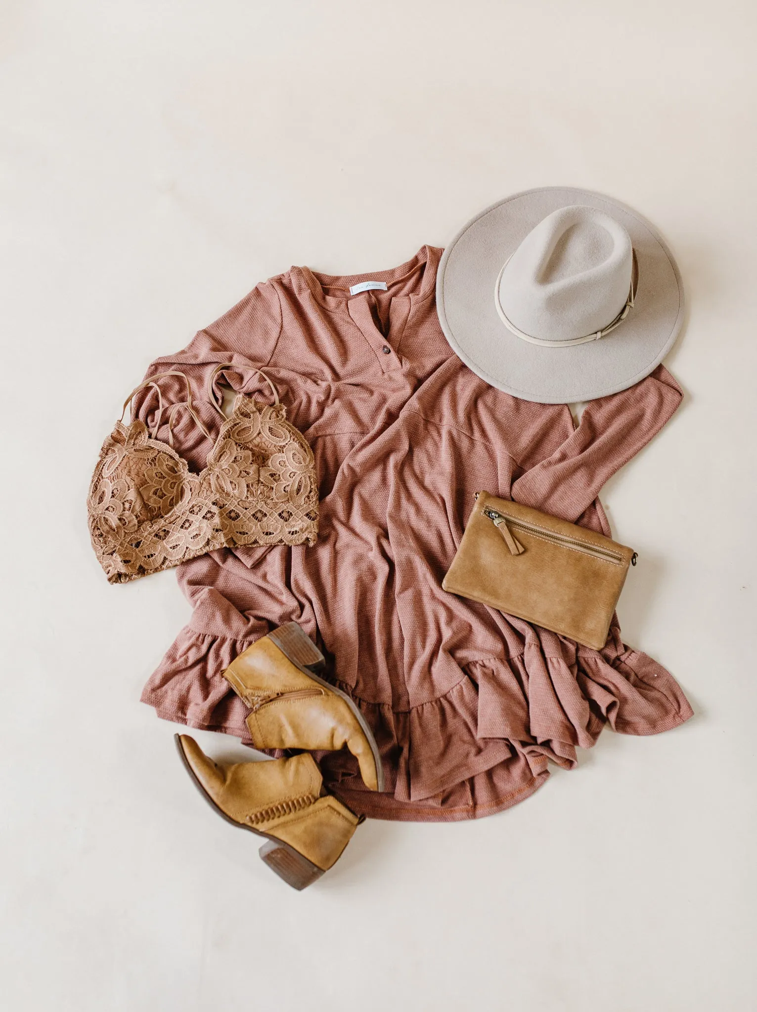 Apple Dress - Rust