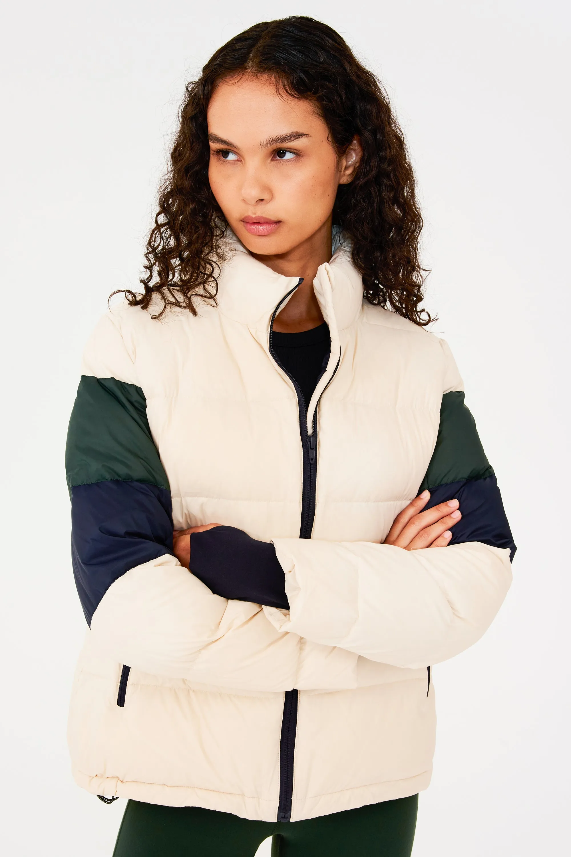 Arden Puffer Jacket - Vintage White