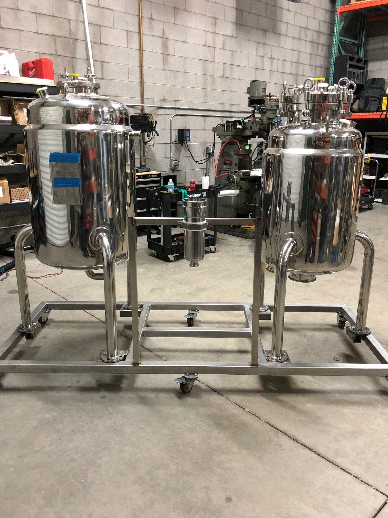 ASME Jacketed Reactor Skid (Alcohol Extraction): Custom Build