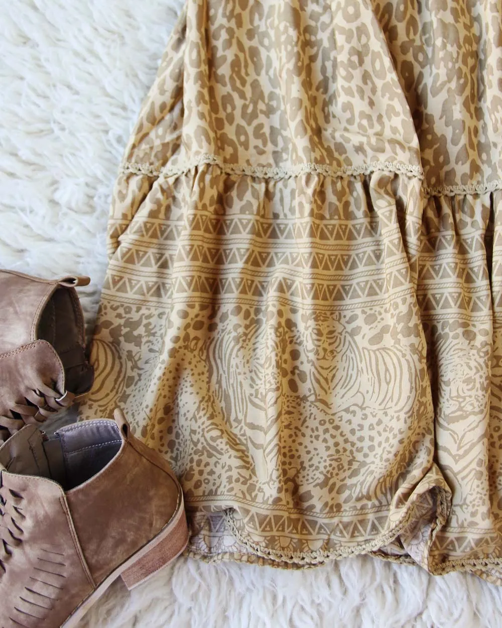 Autumn Wild Maxi Skirt