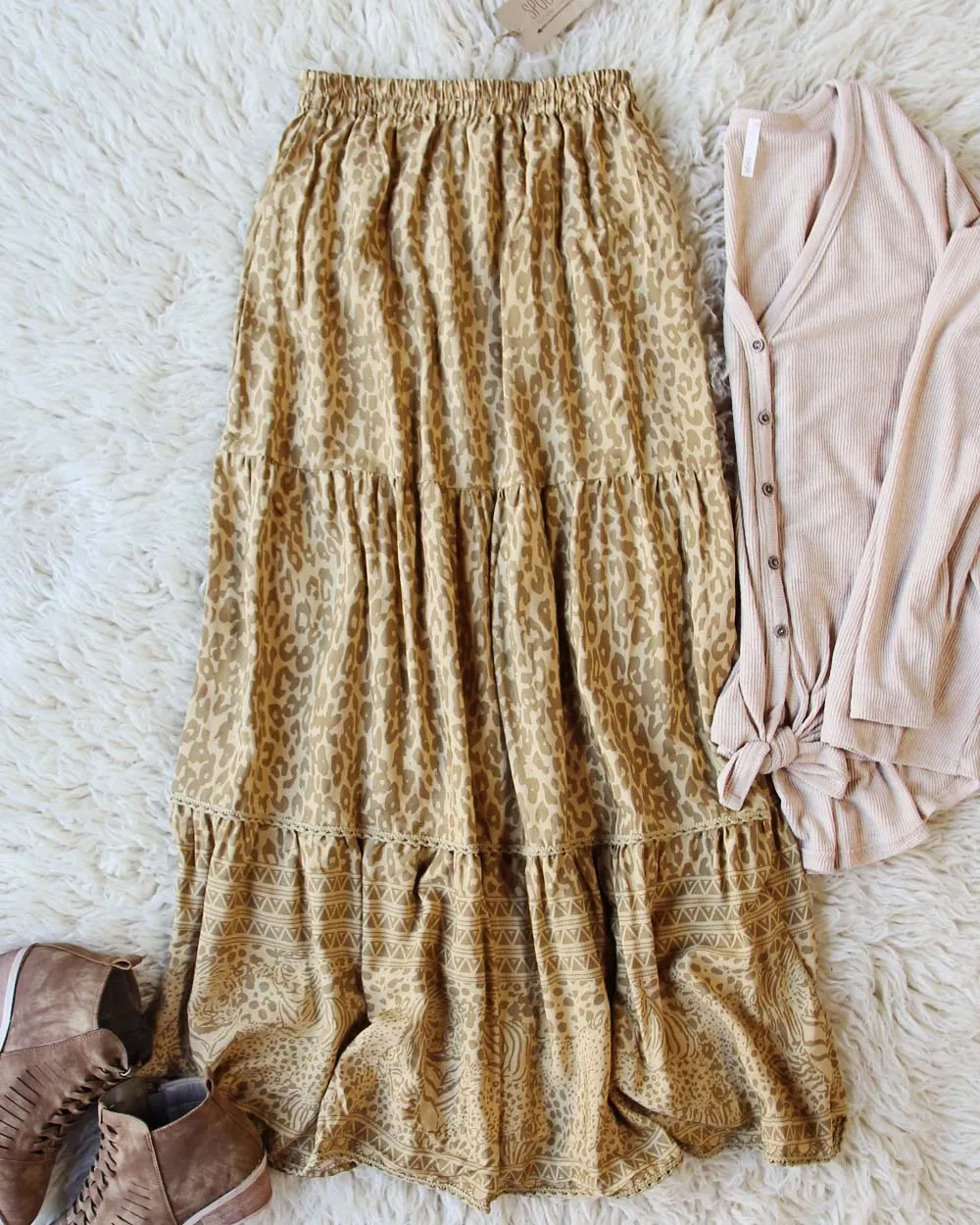 Autumn Wild Maxi Skirt