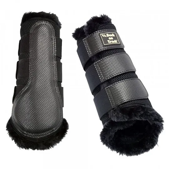 Back On Track® 3D Mesh Brush Boots with Faux Fur