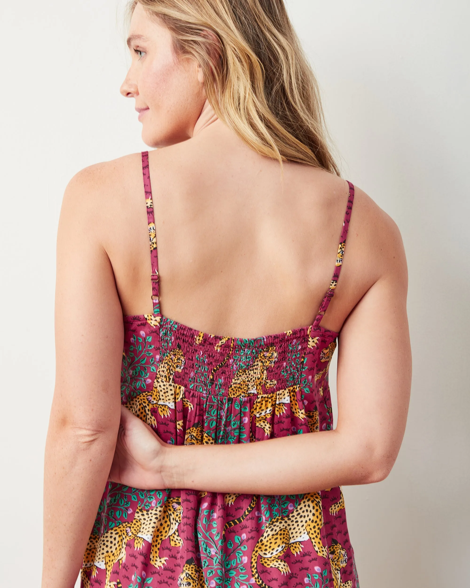 Bagheera - Satin Chic To Sleep Shortie - Wine