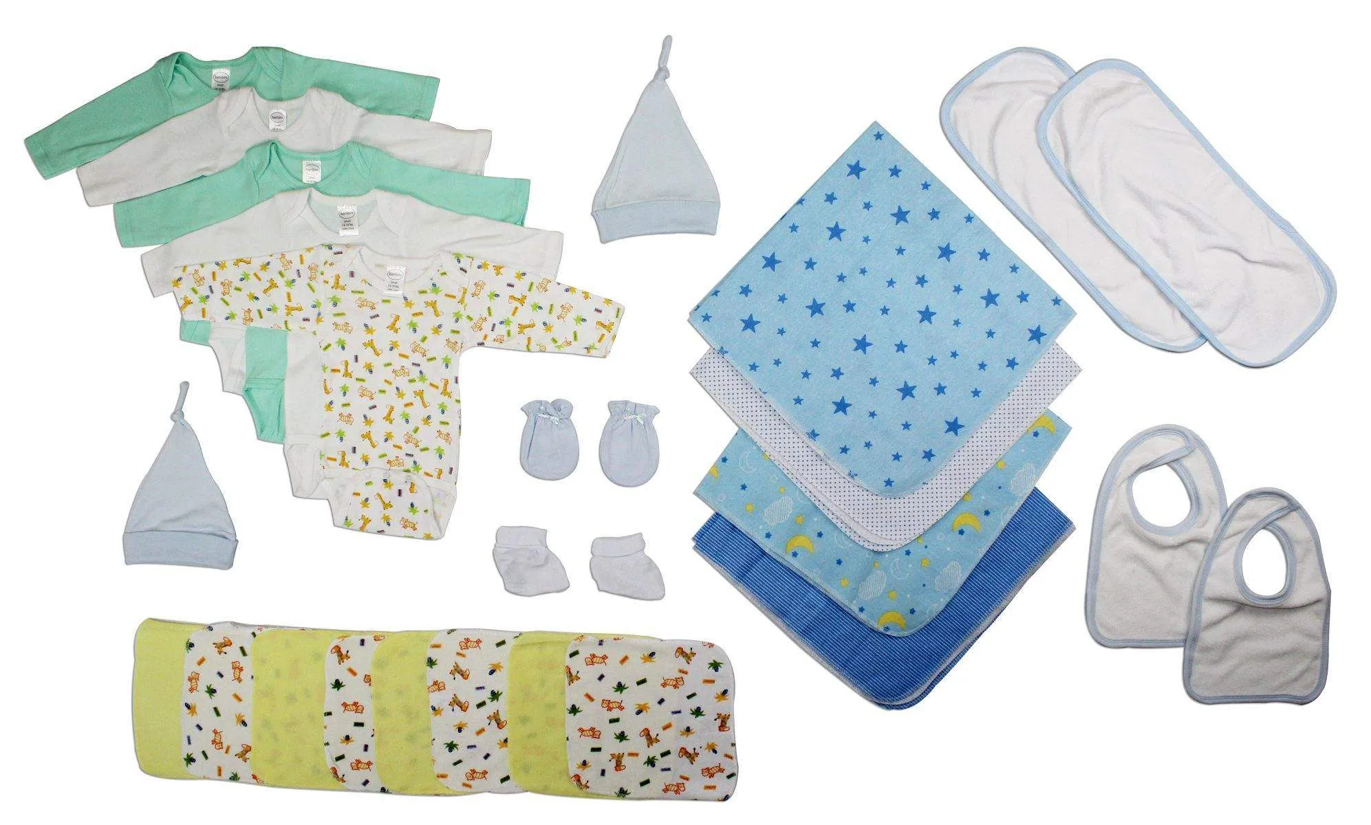 Bambini Newborn Baby Boys 25 Pc Layette Baby Shower Gift Set (NB)