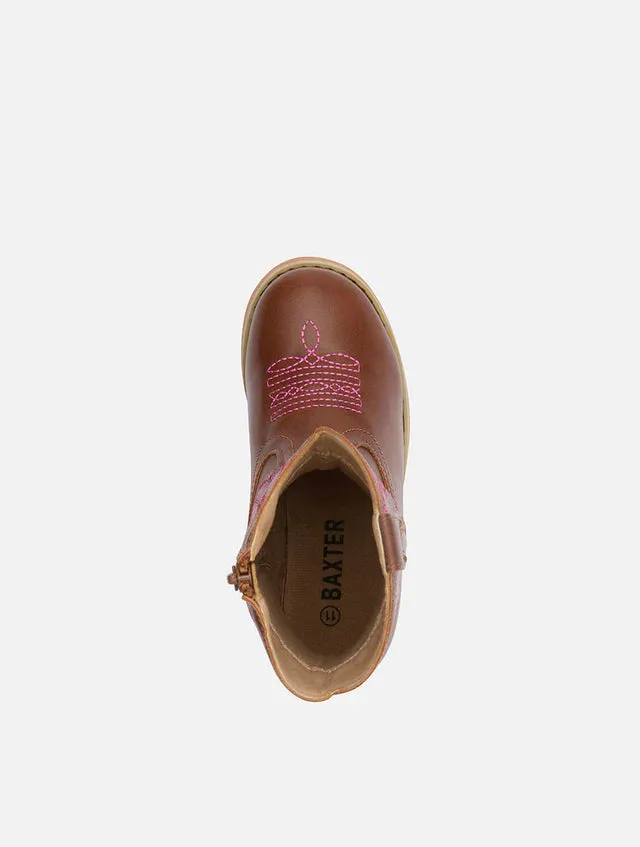Baxter Junior Western Rose Pink Boots