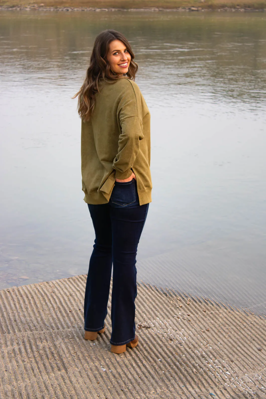 Beckett Oversized Sweatshirt-Green