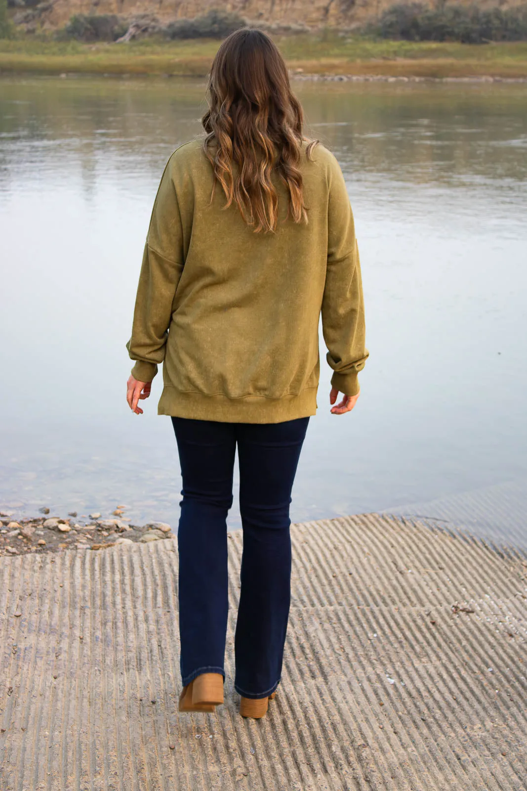 Beckett Oversized Sweatshirt-Green