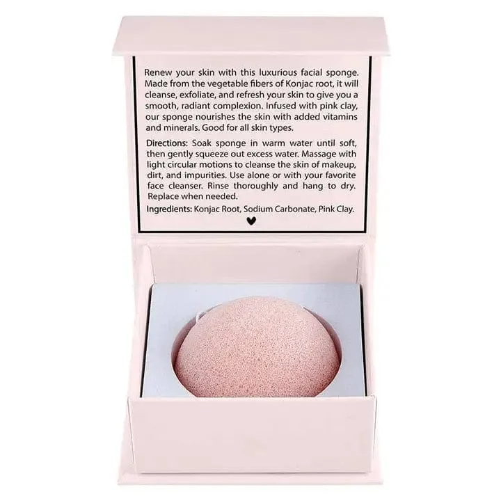Bella Facial Konjac Sponge In Blush
