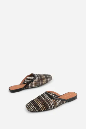 BIANCA HAND WOVEN FLAT MULE