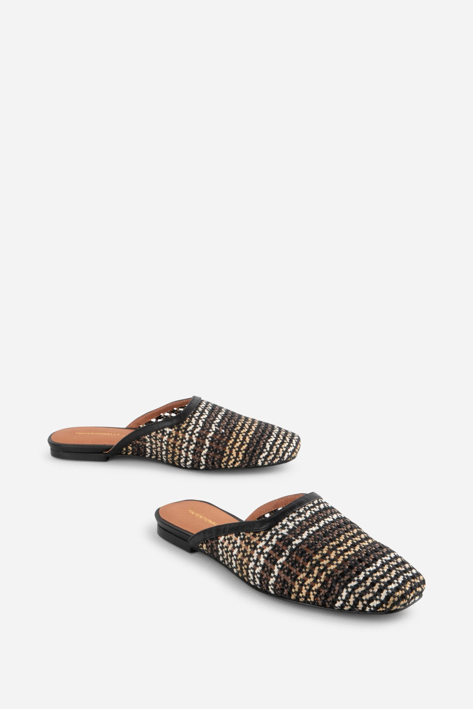 BIANCA HAND WOVEN FLAT MULE