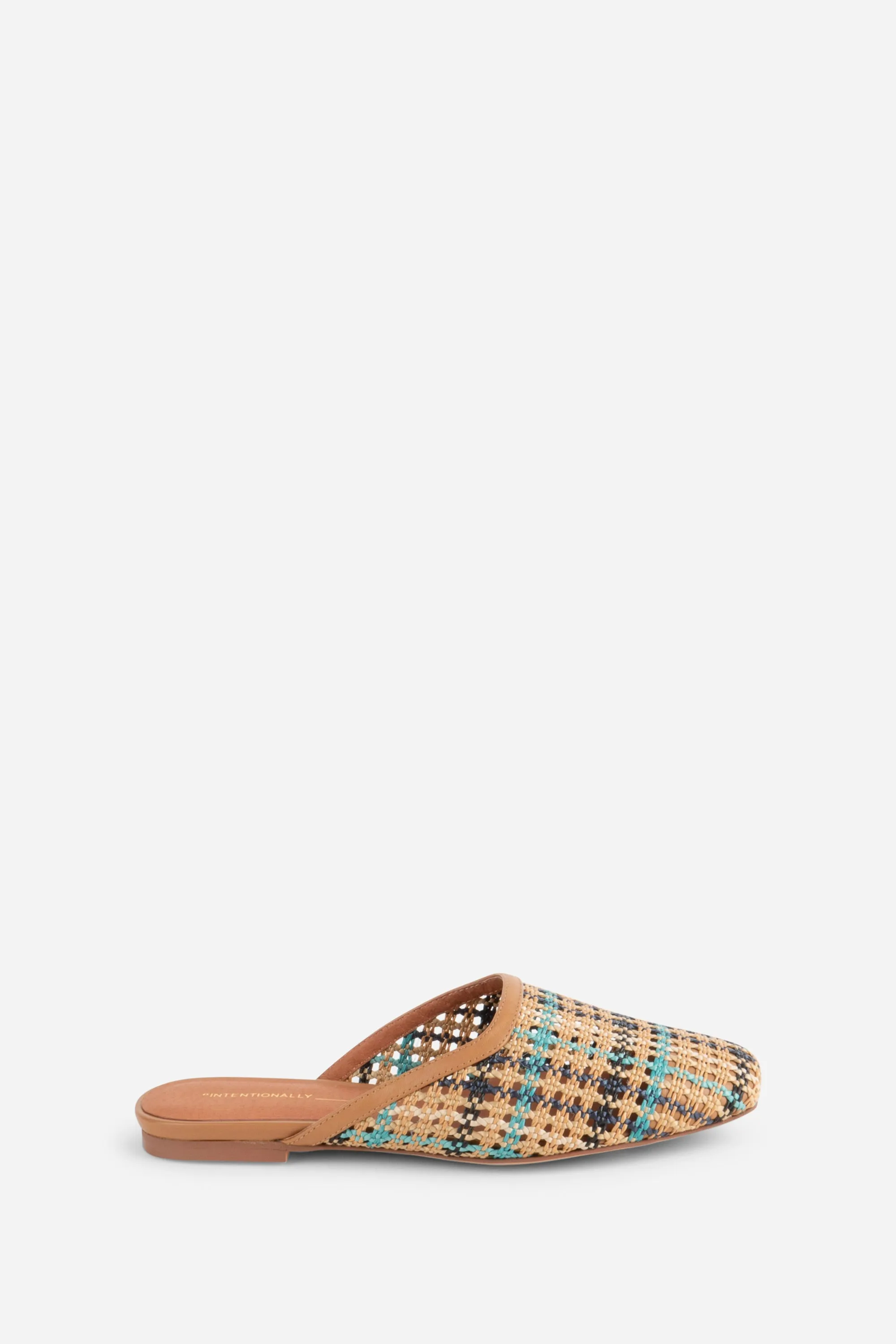 BIANCA HAND WOVEN FLAT MULE