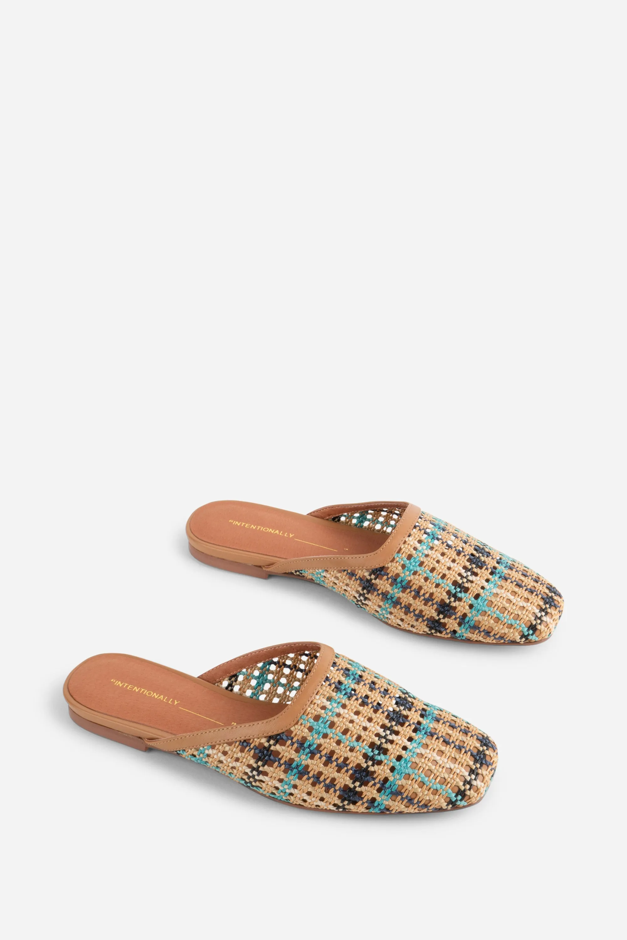 BIANCA HAND WOVEN FLAT MULE