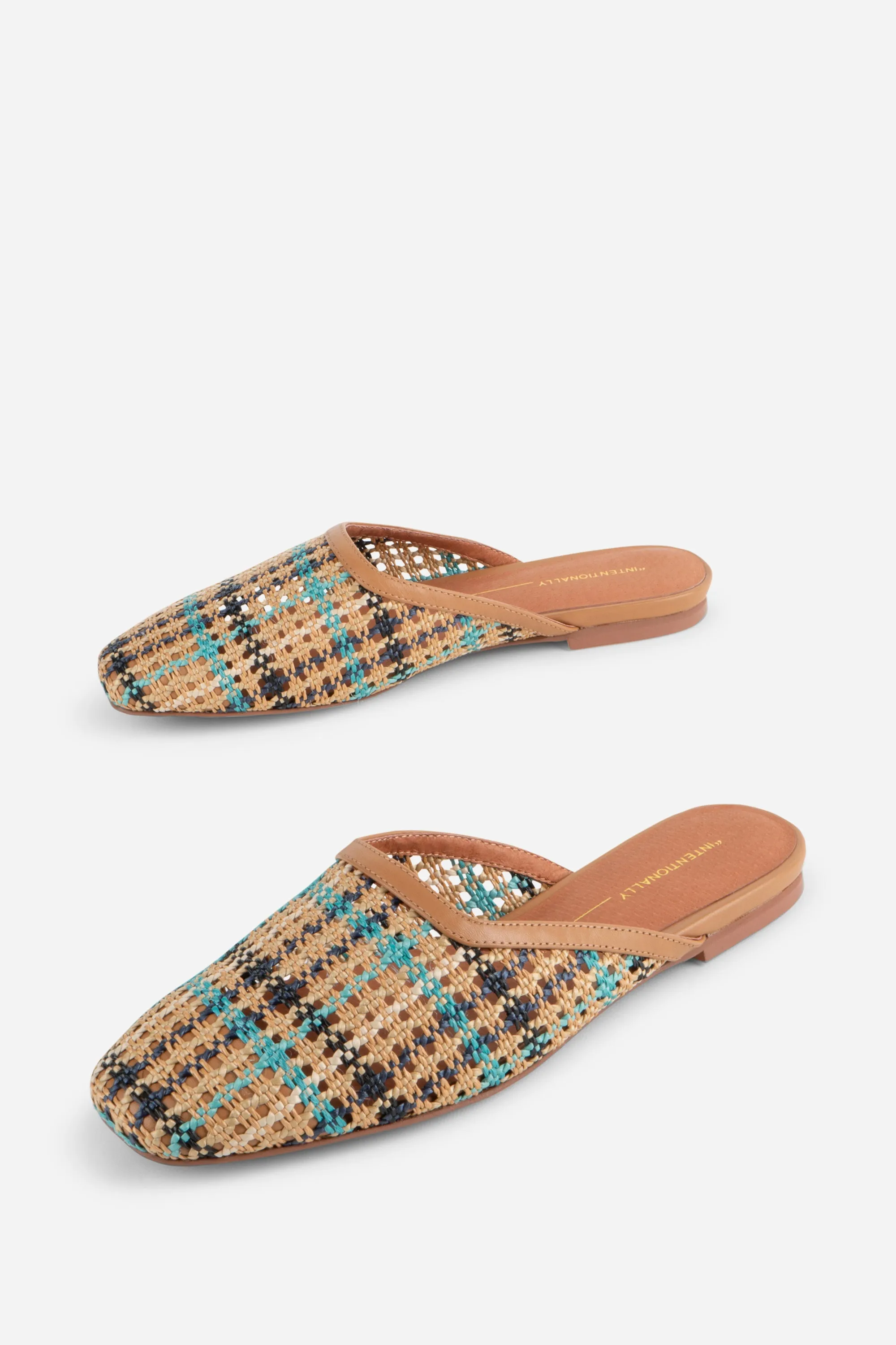 BIANCA HAND WOVEN FLAT MULE