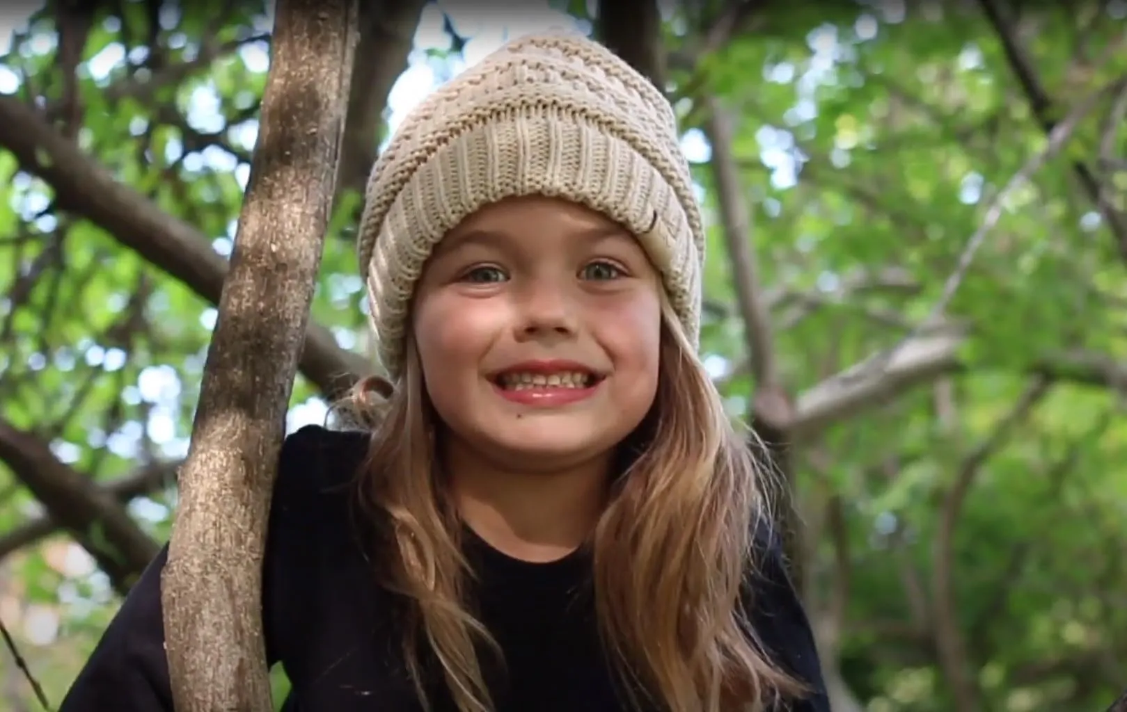 Big Kids Solid Ribbed Beanie Hat