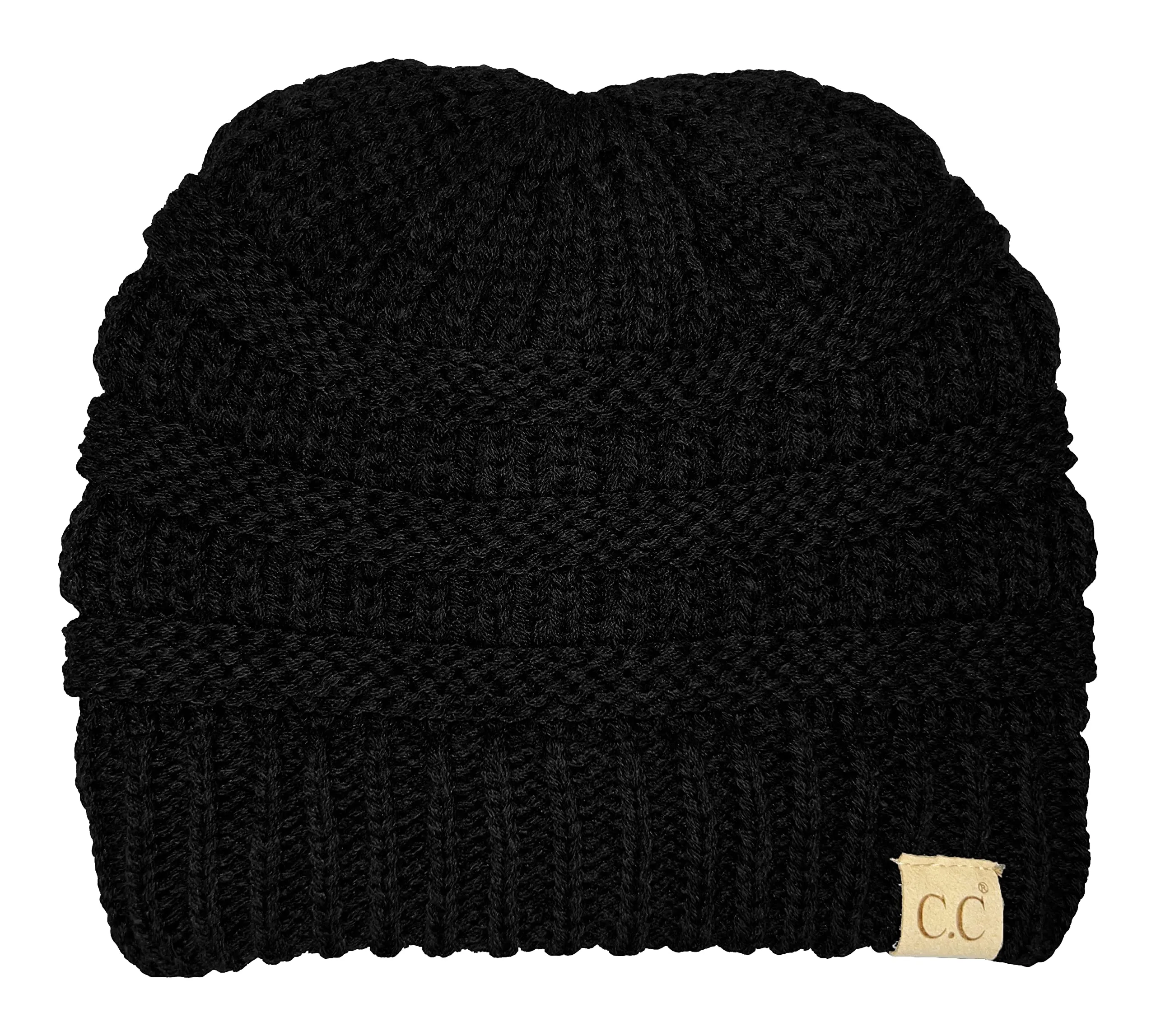Big Kids Solid Ribbed Beanie Hat