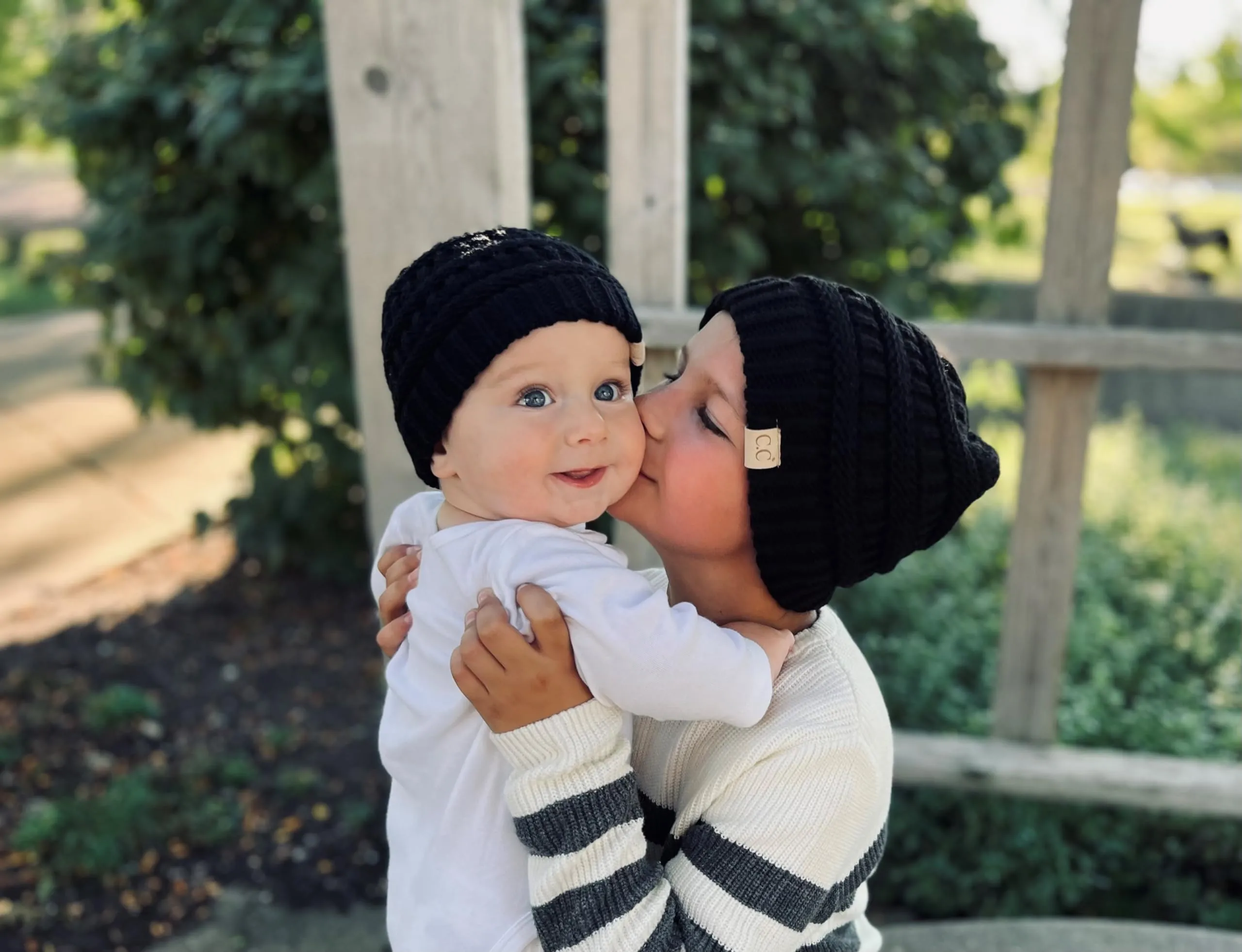 Big Kids Solid Ribbed Beanie Hat