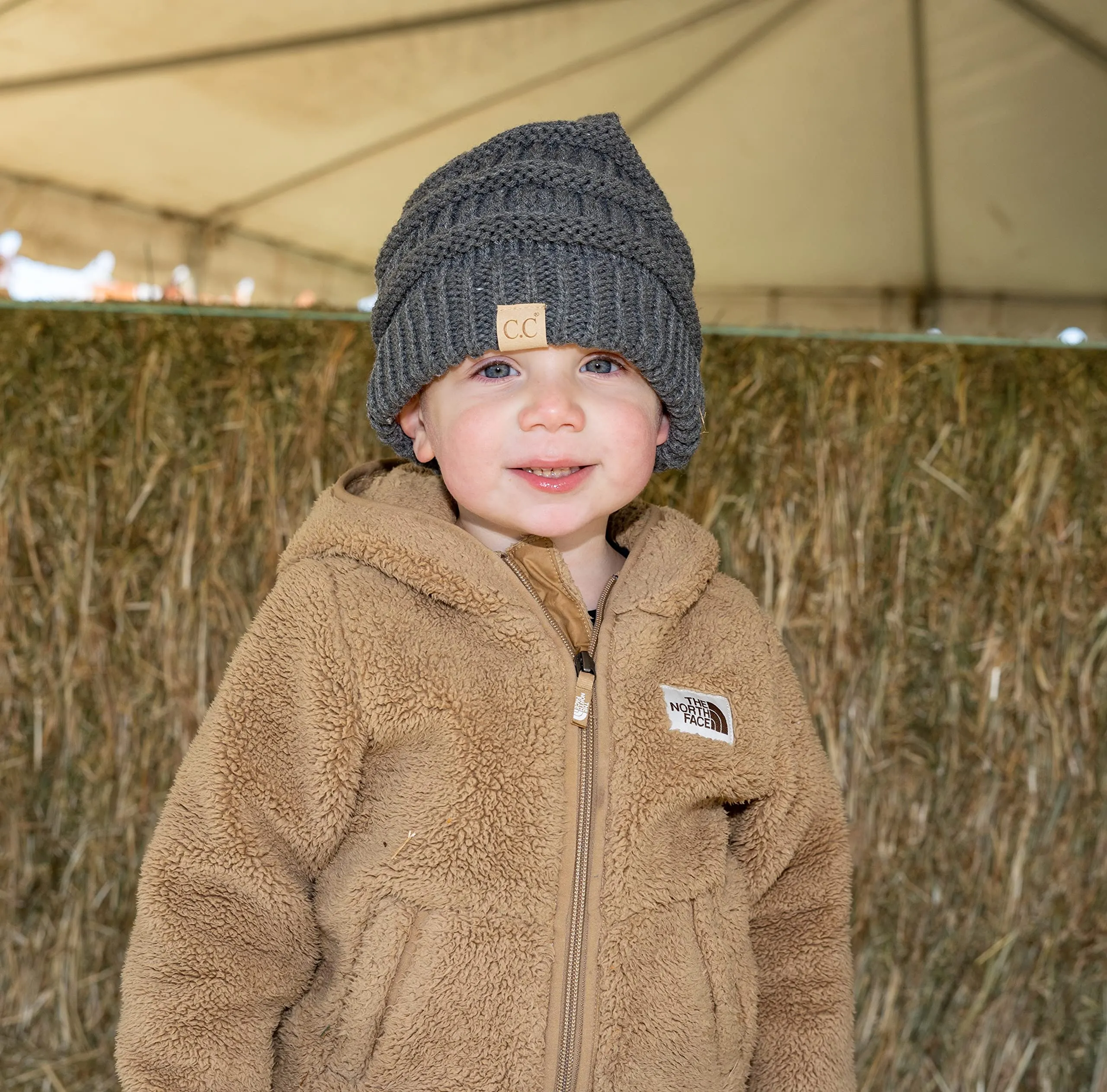 Big Kids Solid Ribbed Beanie Hat