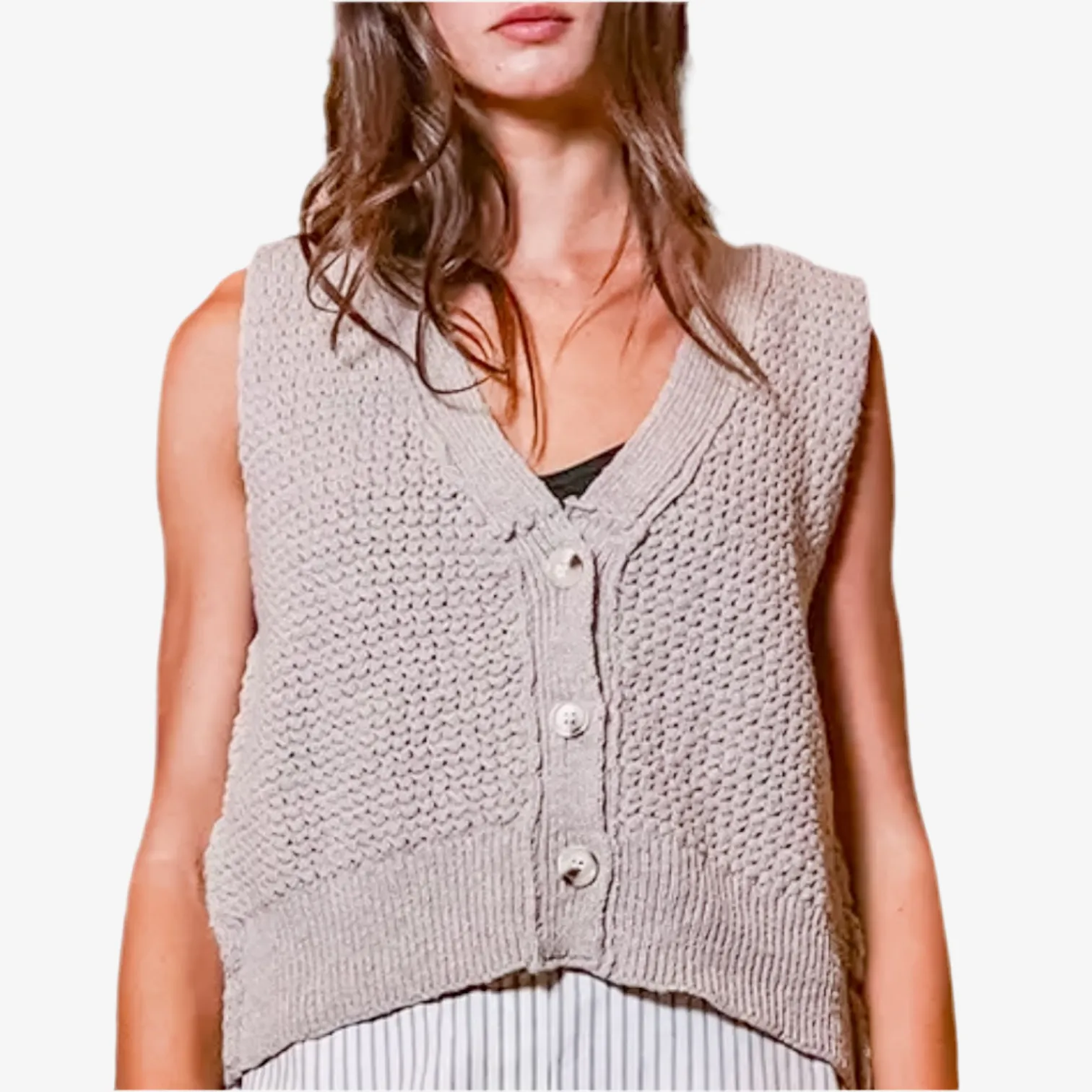 Cable Knit Vest