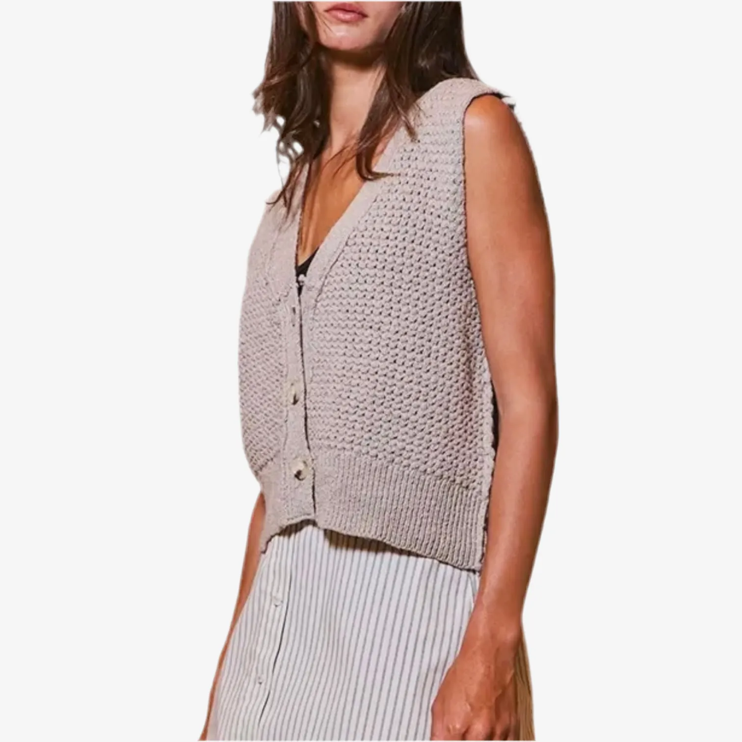 Cable Knit Vest
