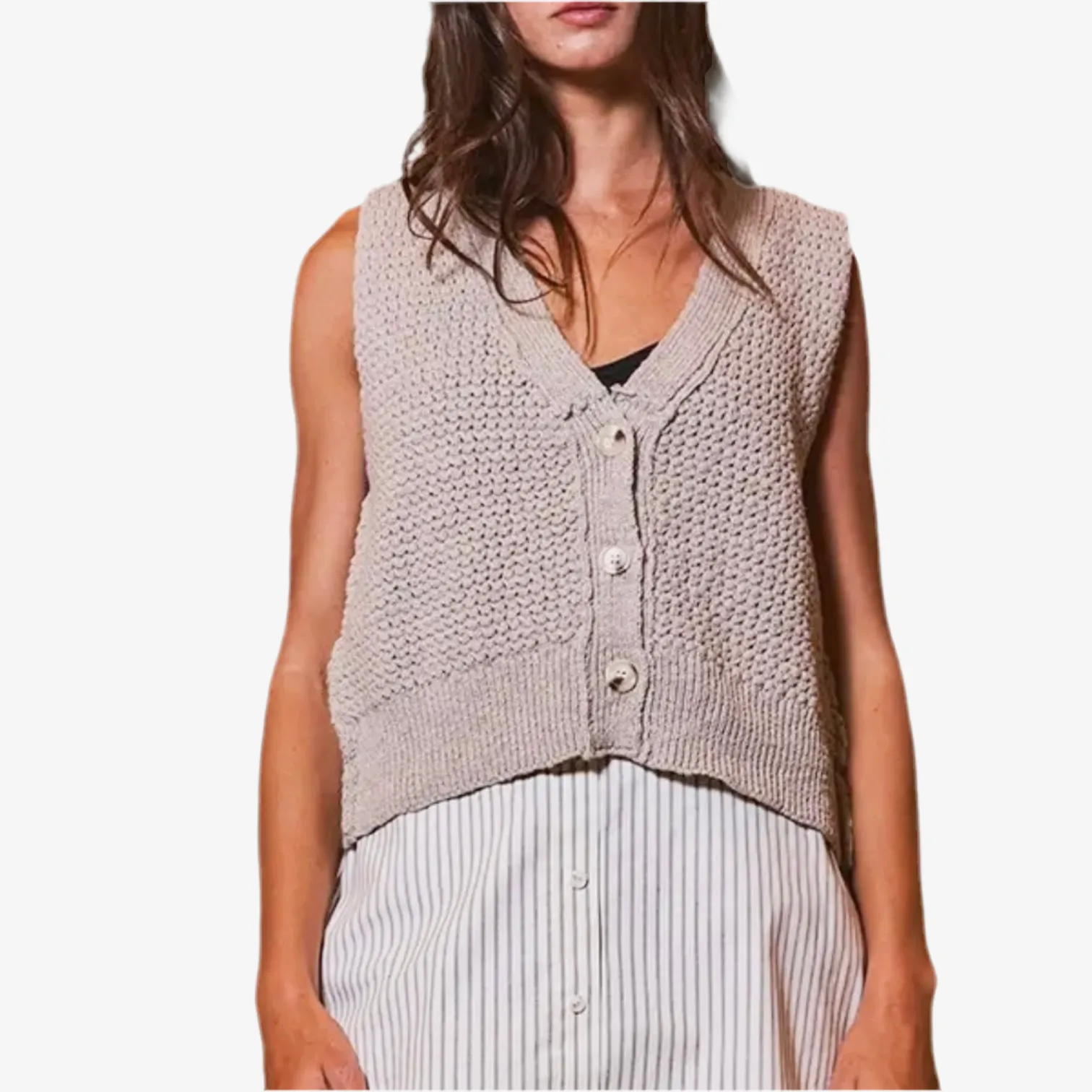 Cable Knit Vest