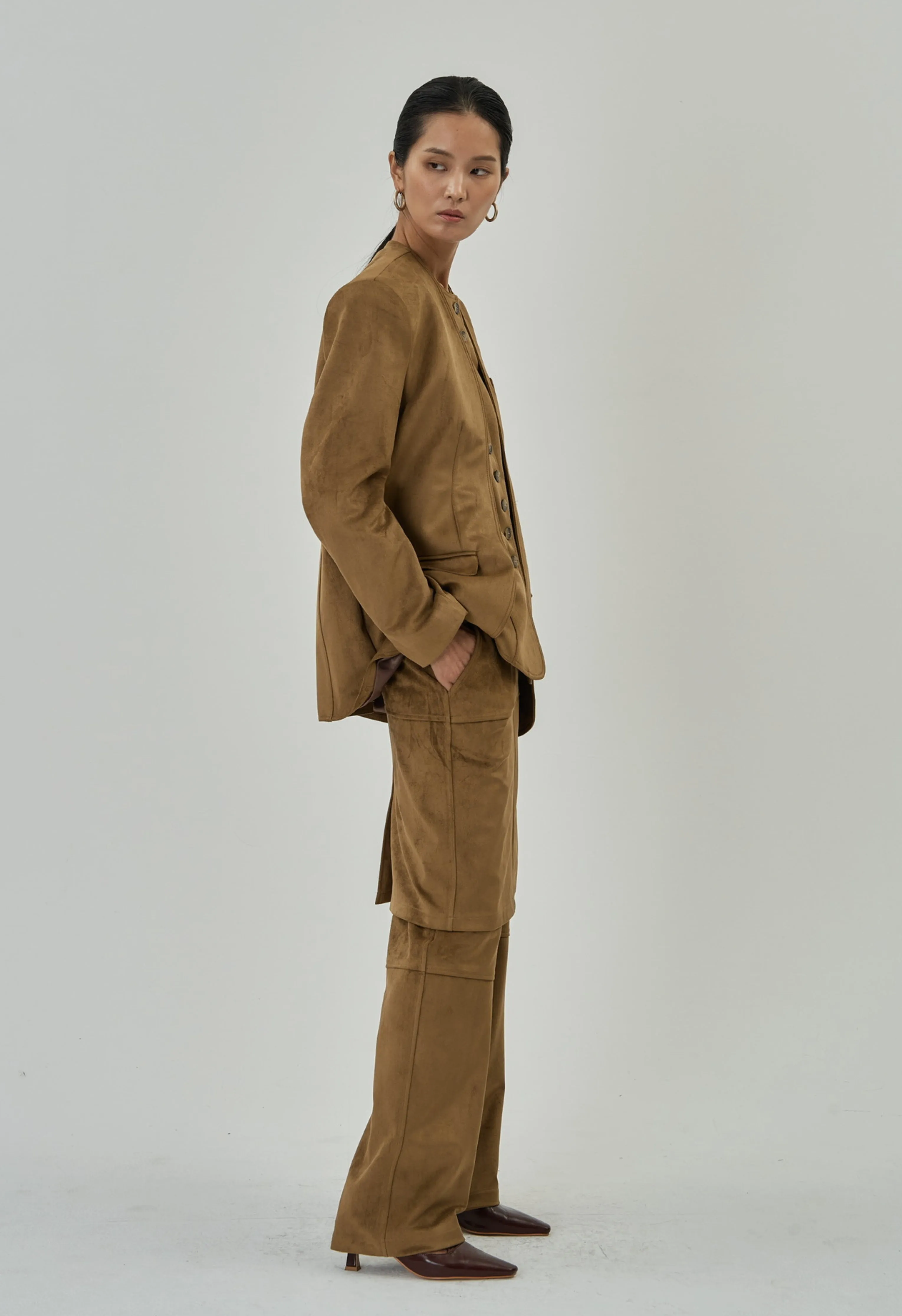 Camelle Suede Blazer