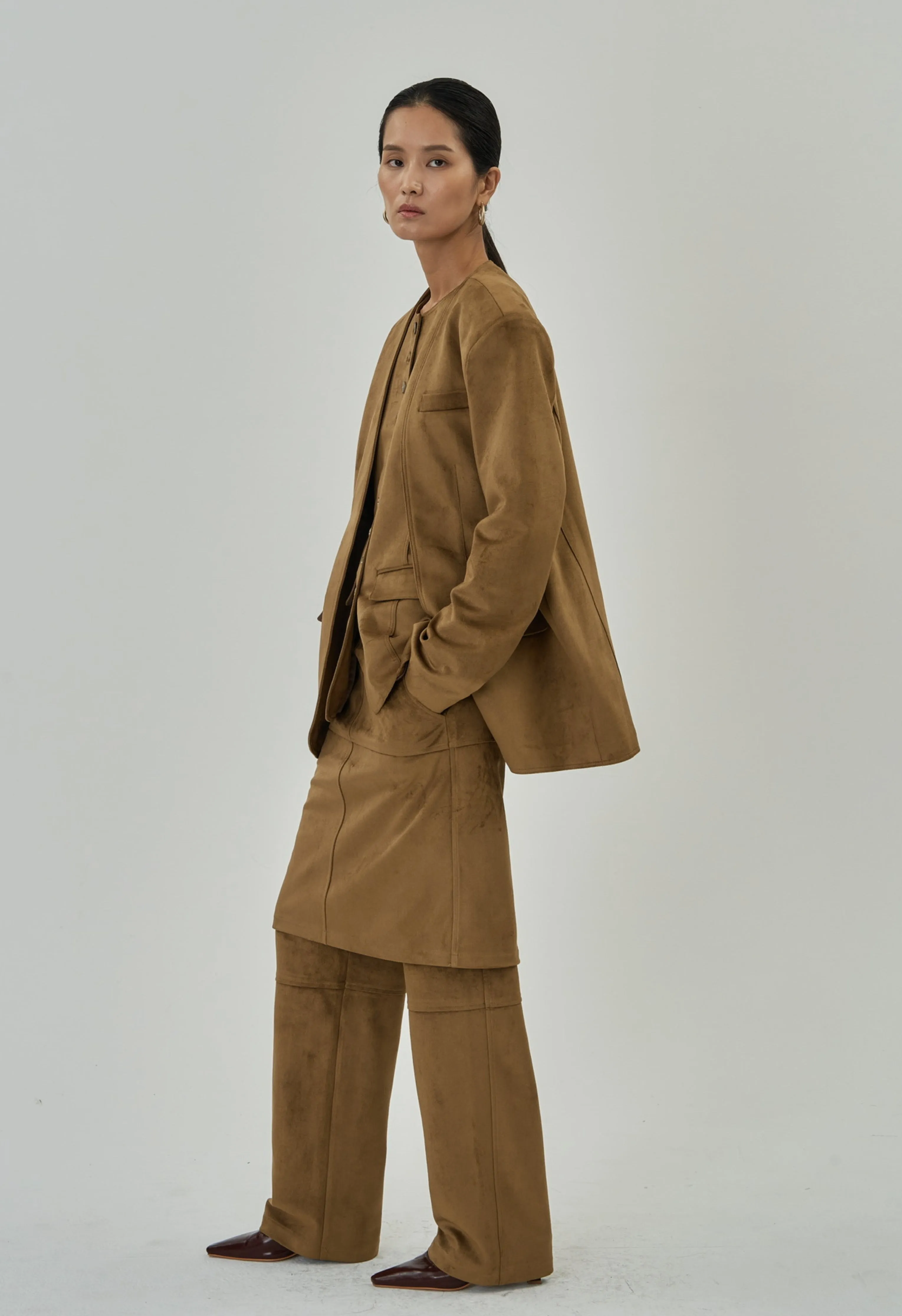 Camelle Suede Blazer