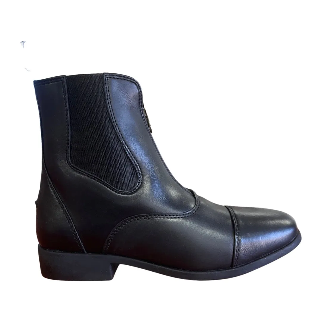 Cavalier Short Zip Boots Black