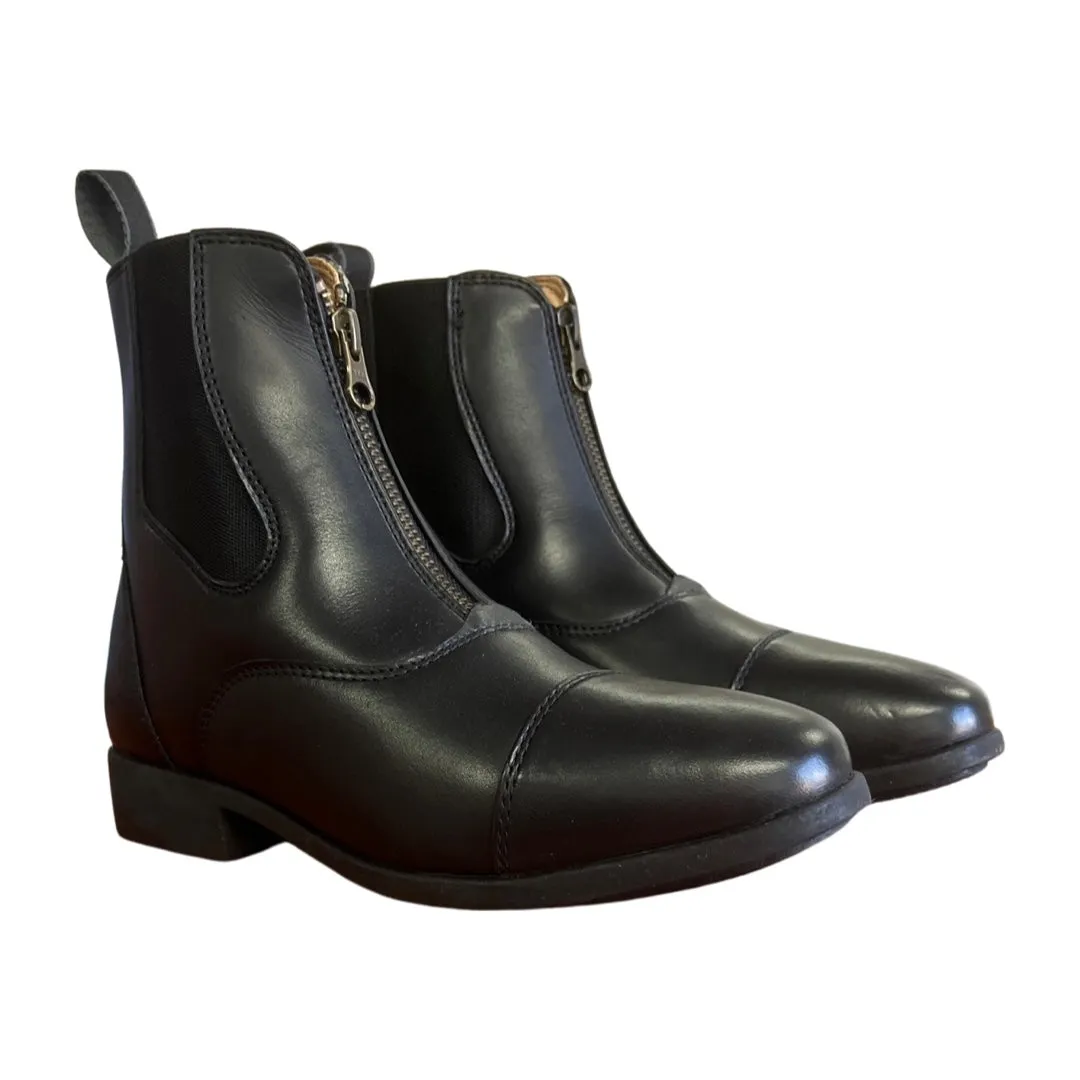 Cavalier Short Zip Boots Black